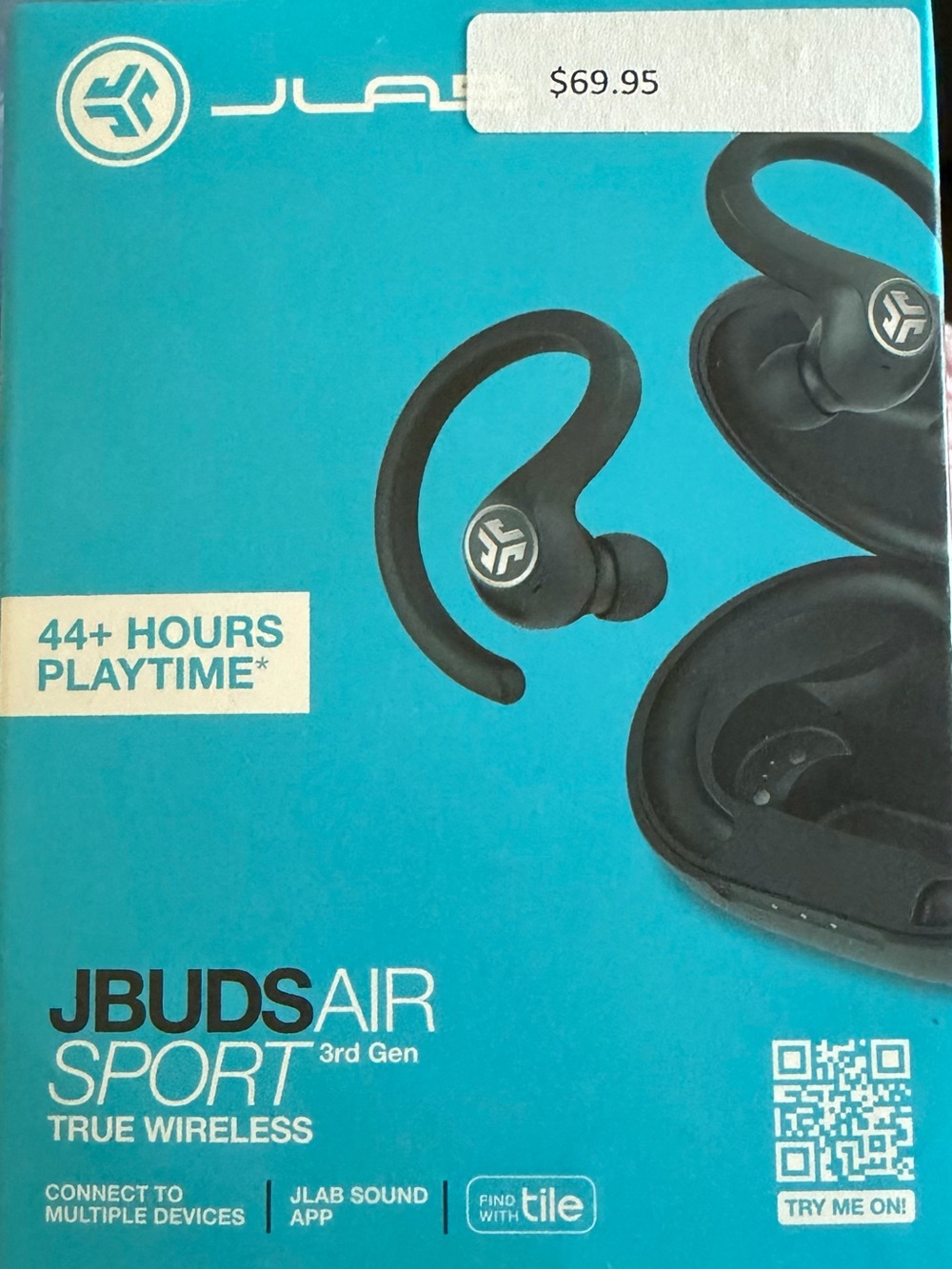 JBuds Air Sport 3rd Gen True Wireless Earbuds — Black